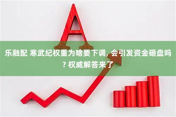 乐融配 寒武纪权重为啥要下调, 会引发资金砸盘吗? 权威解答来了