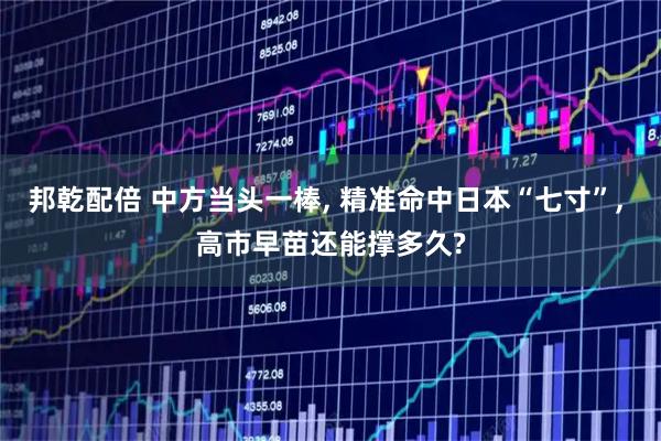 邦乾配倍 中方当头一棒, 精准命中日本“七寸”, 高市早苗还能撑多久?